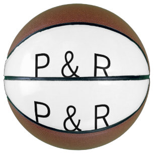 Balón De Baloncesto Pareja romántica de boda agregar letra inicial de