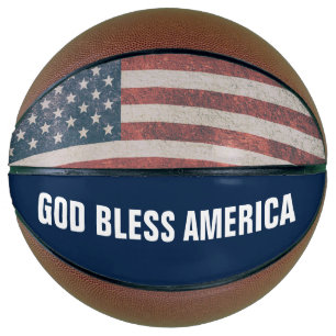 Balón De Baloncesto PATRIÓTICO DIOS BENDIGO AMÉRICA Baloncesto