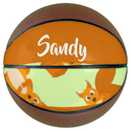 Balón De Baloncesto Patrón de ardilla marrón