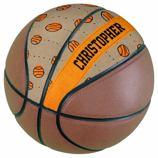 Balón De Baloncesto Patrón de baloncesto de goteo personalizado (Angular)