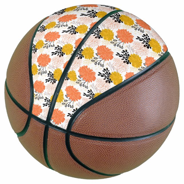 Balón De Baloncesto Patrón de bambú de acuarela oriental (Angular)