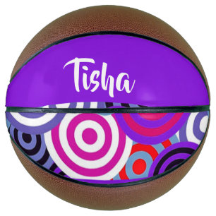 Balón De Baloncesto Patrón de círculos coloridos