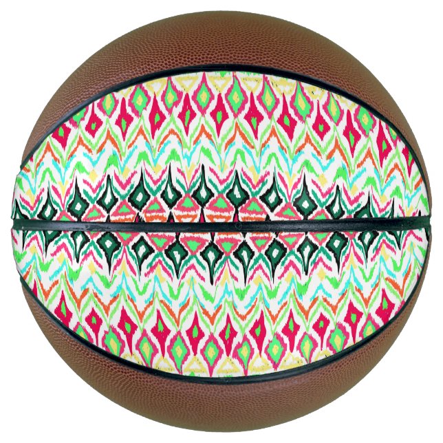 Balón De Baloncesto Patrón de color lindo (Anverso)