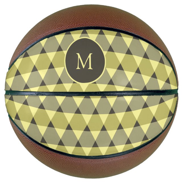 Balón De Baloncesto Patrón de triángulos (Anverso)