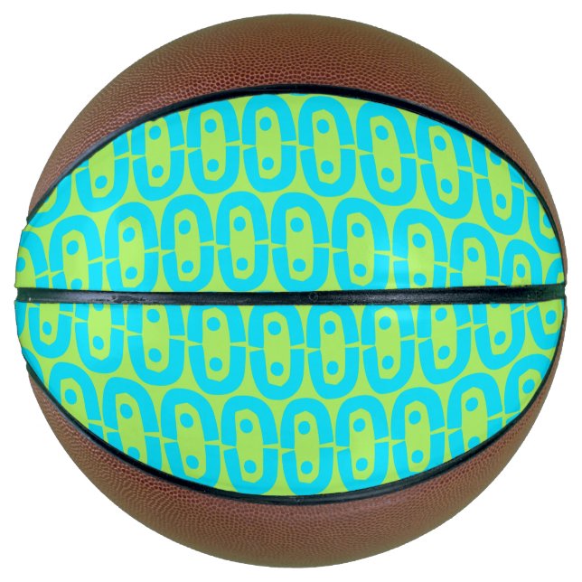 Balón De Baloncesto patrón moderno colorido (Anverso)