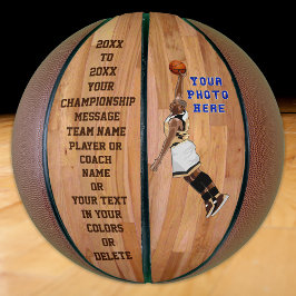 Balón De Baloncesto Personalizable FOTO personalizada de Básquetbol, T