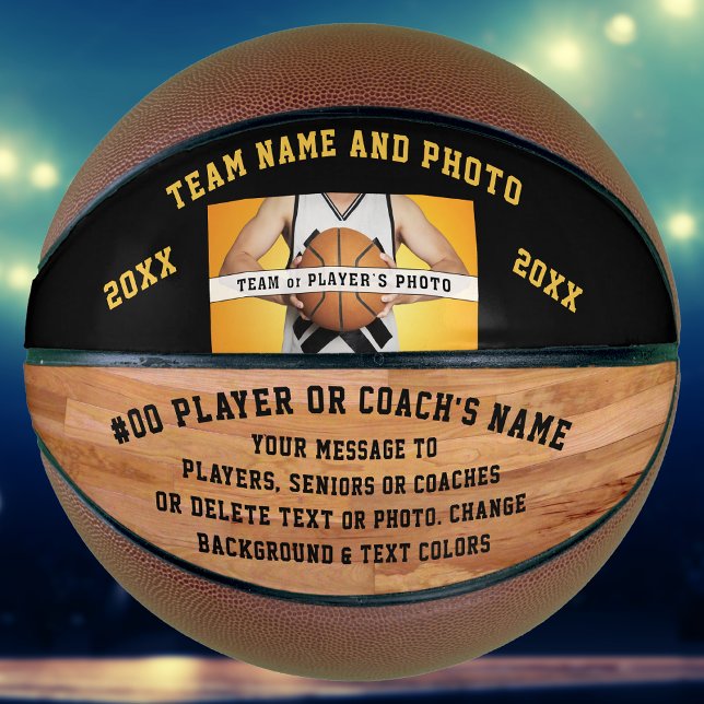 Balón De Baloncesto Personalizado, baloncesto para entrenadores, adult (Custom Printed Basketball. Senior Basketball Gifts. Christmas Gifts for Basketball Player.)