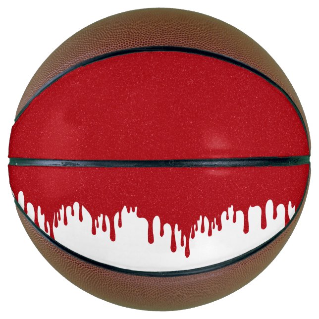 Balón de Baloncesto Personalizado Blanco y Rojo To (Anverso)
