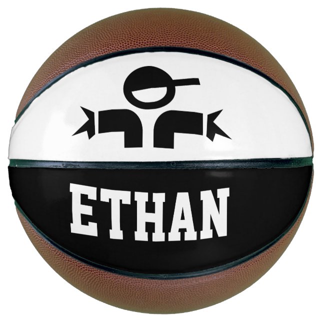 Balón de baloncesto personalizado con el nombre de (Anverso)