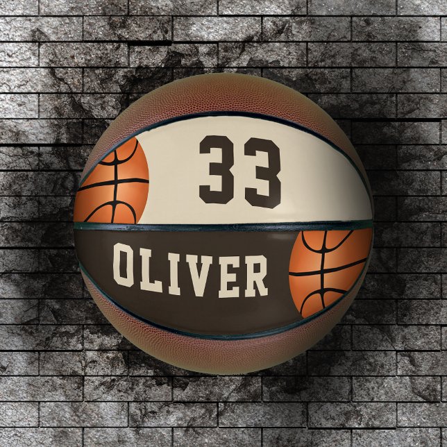 Balón de Baloncesto Personalizado con Nombre y Núm (Subido por el creador)