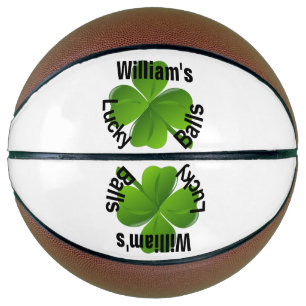 Balón De Baloncesto Personalizado Cuatro Hojas De Atractivo Lucky