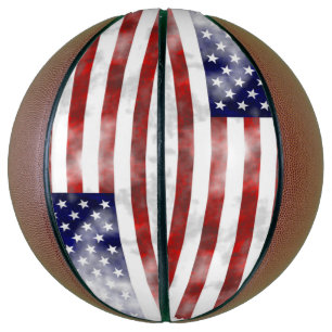 Balón De Baloncesto Personalizado de bandera estadounidense baloncesto