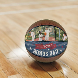 Balón De Baloncesto Personalizado de Bono de Estrella para Papá Foto S