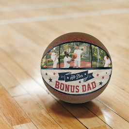 Balón De Baloncesto Personalizado de Bono de Estrella para Papá Foto S