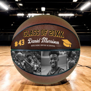 Balón De Baloncesto Personalizado de Graduación Personalizada Foto Sen