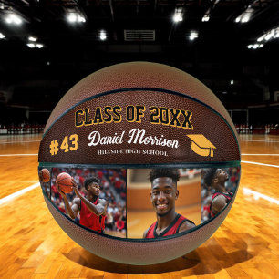 Balón De Baloncesto Personalizado de Graduación Personalizada Foto Sen