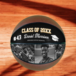 Balón De Baloncesto Personalizado de Graduación Personalizada Foto Sen