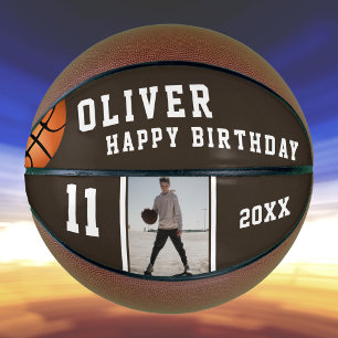 Balón de Baloncesto Personalizado Feliz Cumpleaños