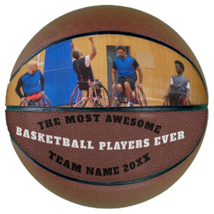 Balón De Baloncesto Personalizado fotográfico del equipo de baloncesto