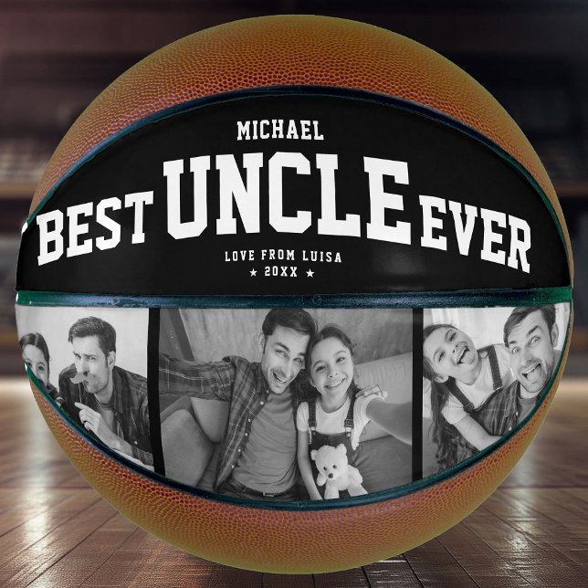 Balón De Baloncesto Personalizado MEJOR TÍO DE LA Familia Guay moderna (Subido por el creador)