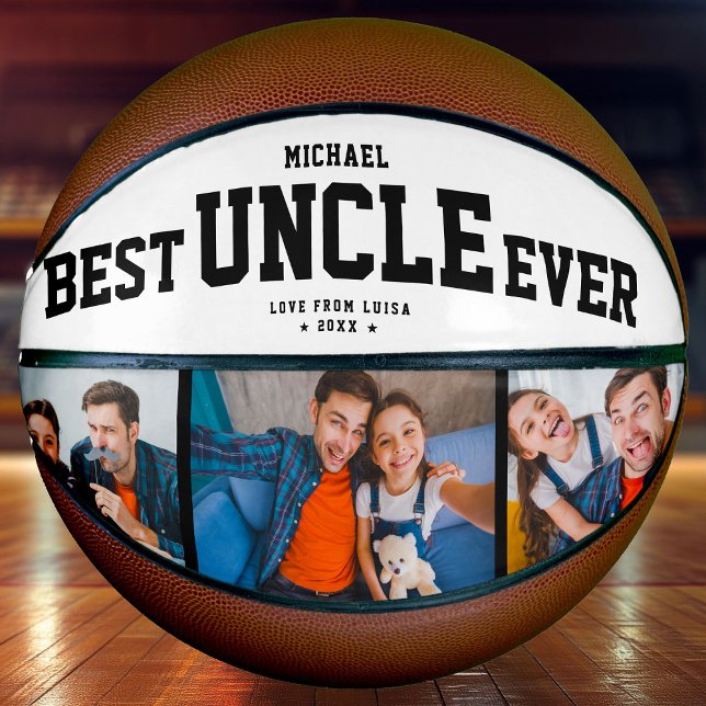 Balón De Baloncesto Personalizado MEJOR TÍO DE LA Familia Guay moderna (Subido por el creador)