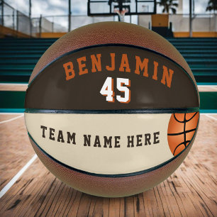 Balón de Baloncesto Personalizado Moderno con Nomb