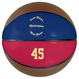 Balón De Baloncesto Personalizado Monogramado Team Club Número de nomb