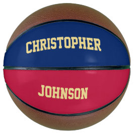 Balón De Baloncesto Personalizado Monogrammed Team Club Nombre del jug