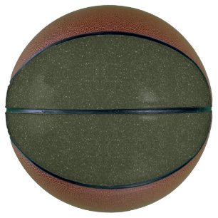 Balón De Baloncesto Personalizado Moss Green Noise Basketball