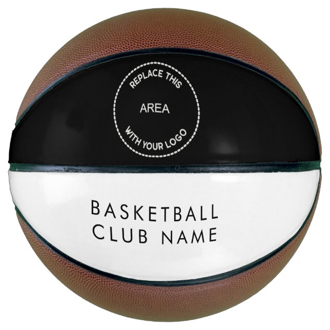 Balón De Baloncesto Personalizado Nombre del club de baloncesto Cualqu (Anverso)