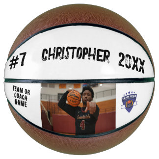 Balón De Baloncesto Personalizado nombre del jugador de fotos número l