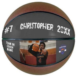 Balón De Baloncesto Personalizado nombre del jugador de fotos número l