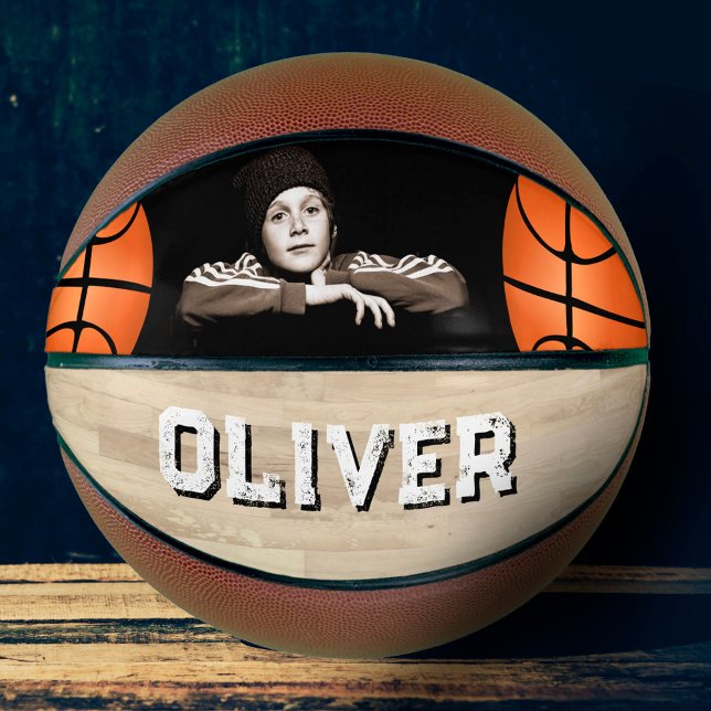 Balón De Baloncesto Personalizado Nombre del jugador Foto del piso de  (Subido por el creador)