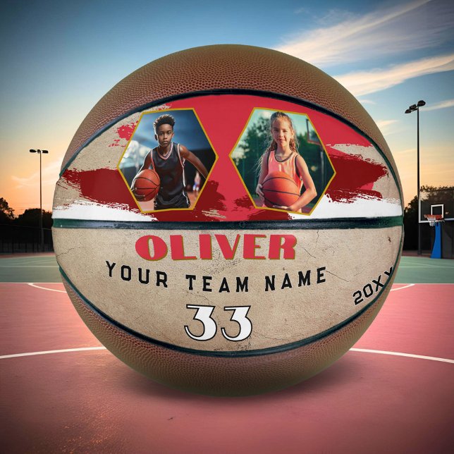 Balón De Baloncesto Personalizado Nombre del jugador Número de equipo  (Subido por el creador)