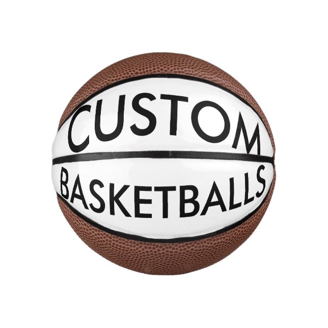 Balón De Baloncesto Personalizado Personalizado Mini Basketball Blank  (Anverso)