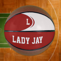 Balón de Baloncesto Personalizado Rojo y Blanco