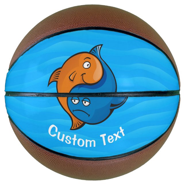 Balón De Baloncesto Personalizado Yin Yang Fish (Anverso)