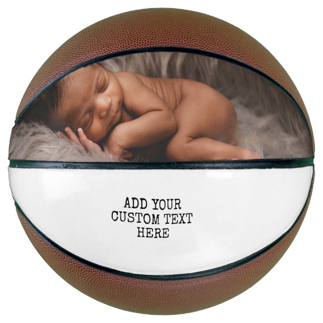 Balón De Baloncesto Personalizar de imagen de Personalizado fotográfic (Anverso)