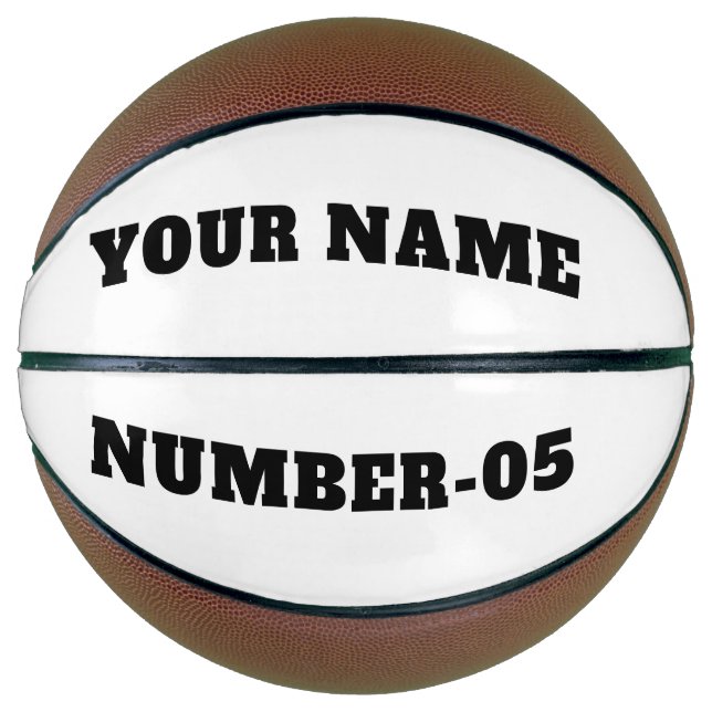 Balón De Baloncesto Personalized Custom Basketball – Your Text Here (Anverso)