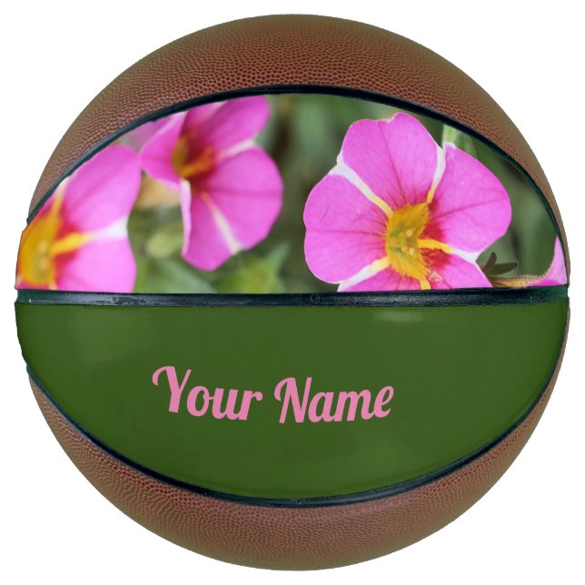 Balón De Baloncesto Petunias (Anverso)