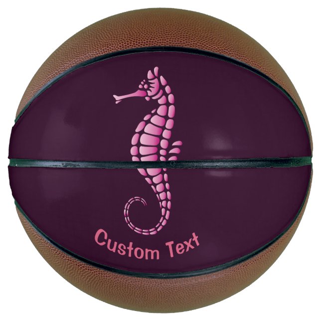 Balón De Baloncesto Pink Seahorse (Anverso)