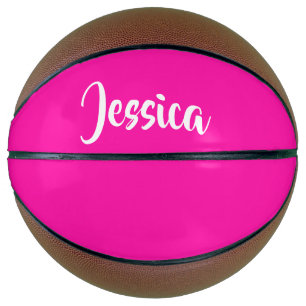 Balón De Baloncesto Plano sólido rosa liso
