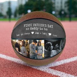 Balón De Baloncesto Primer Día del Padre como Papa para ser chalkboard