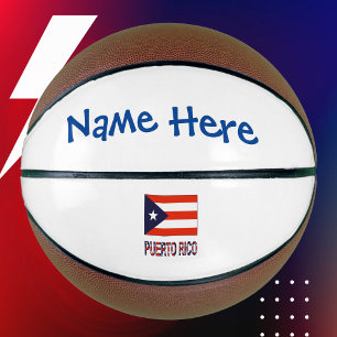 Balón De Baloncesto Puerto Rico Bandera de Puerto Rico Personalización