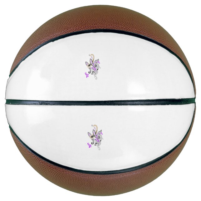 Balón De Baloncesto Purple-Magenta, Naranja Reddish, Girona azul de ta (Anverso)