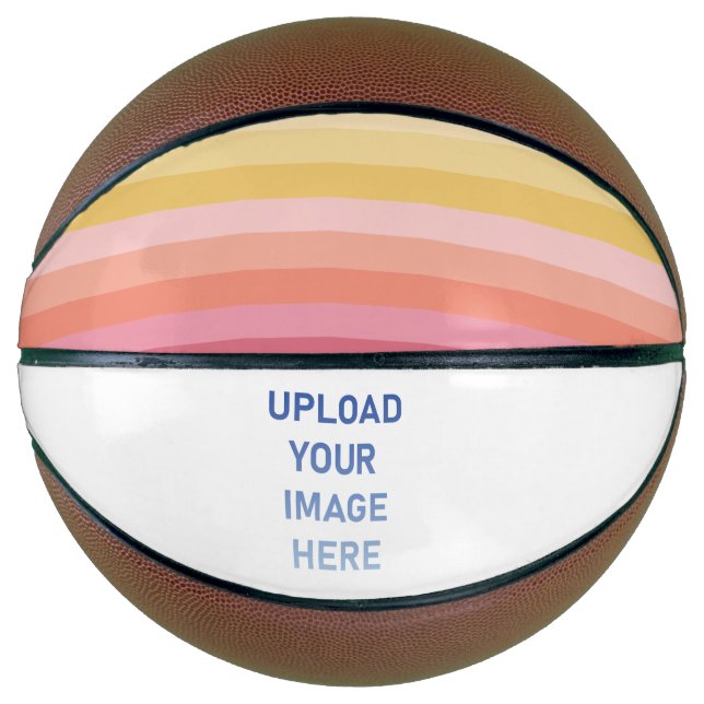 Balón De Baloncesto Rayas Coloridas (Anverso)