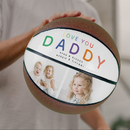 Balón De Baloncesto Recuerdo de Colograma de Fotos 'TE QUIERO PAPÁ' Ar