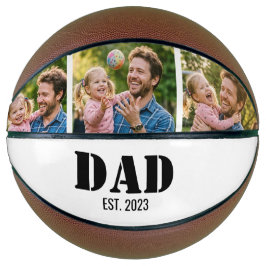 Balón De Baloncesto Recuerdo Personalizado Papá Año de Fundación Foto