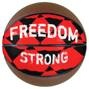 Balón De Baloncesto Red and black contemporany art background 