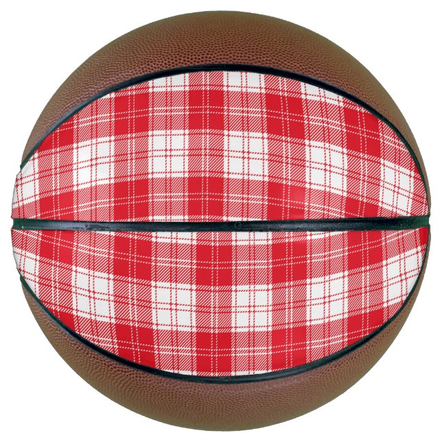 Balón De Baloncesto Red Plaid (Anverso)
